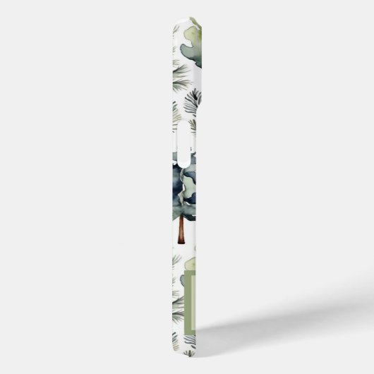 サージパーソナライズされたエレガントグの緑のモミ Case-Mate iPhoneケース (裏面 / 右)