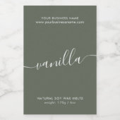 サージュモダンシンプルワックスメルトラベル フードラベル (シングルラベル)