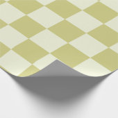 サージュ市松模様にグリーンラッピング紙 ラッピングペーパー (角)