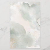 サージュ素朴グリーンとピンクのフローラアー結婚チのメニュー (裏面)