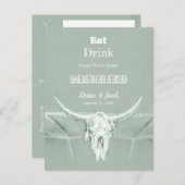 サージュ素朴グリー食べドクドブル結婚したスカル 案内ポストカード (正面/裏面)