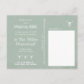 サージュ素朴グリー食べドクドブル結婚したスカル 案内ポストカード (裏面)