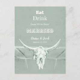 サージュ素朴グリー食べドクドブル結婚したスカル 案内ポストカード