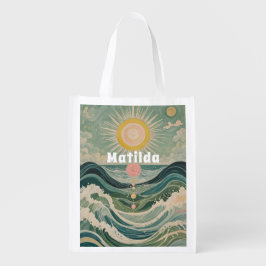 サージ太陽のュパーソナライズされた エコバッグ