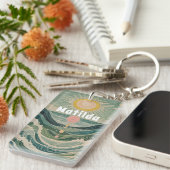 サージ太陽のュパーソナライズされた キーホルダー (正面右)