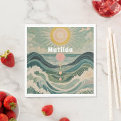 サージ太陽のュパーソナライズされた スタンダードランチョンナプキン (インサイチュ)