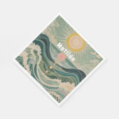 サージ太陽のュパーソナライズされた スタンダードランチョンナプキン (角)