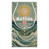 サージ太陽のュパーソナライズされた スモールペーパーバッグ (裏面)