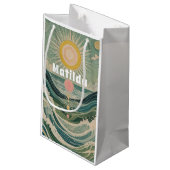 サージ太陽のュパーソナライズされた スモールペーパーバッグ (裏面アングル)