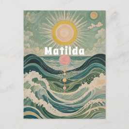 サージ太陽のュパーソナライズされた ポストカード