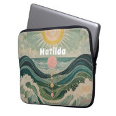 サージ太陽のュパーソナライズされた ラップトップスリーブ (正面左)