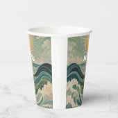 サージ太陽のュパーソナライズされた 紙コップ (右)