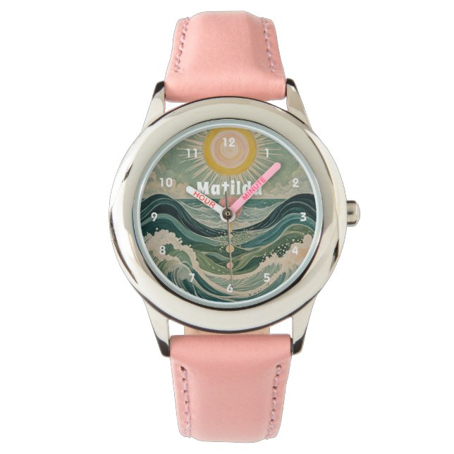 サージ太陽のュパーソナライズされた 腕時計 (正面)