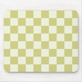 サージ市松模様にグリーン マウスパッド