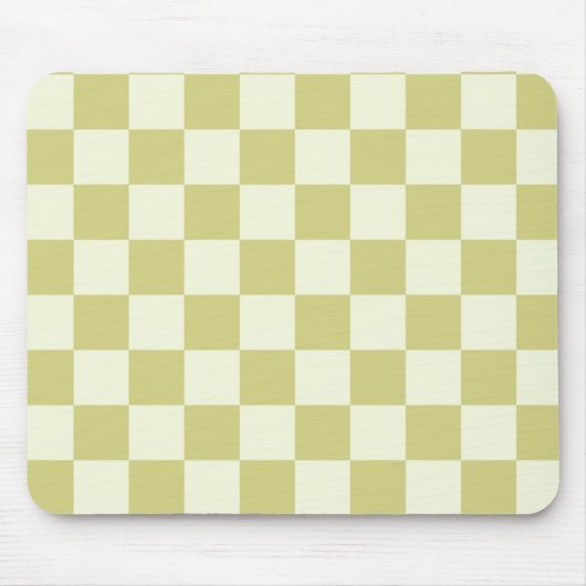 サージ市松模様にグリーン マウスパッド (正面)