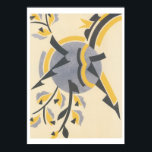 サージ・グラッキー・ジャズ・アート・ポスター ポスター<br><div class="desc">輝かしい装飾的な構図が溢れ、"Roaring Twenties"のポチョワールのステンシルテクニックで制作。 インスパイアデザインの革新的なモダン画像珍しいオリジナルのポートフォリオから美しく再現しフランスのて、幾何学模様の複雑なラティティチェーやはっきりした抽象的、象徴的な型枠や形の神秘的なコラージュ、鳥や動物の超現実的なポートレート、キュビスト風の建築などお洒落。アーティスト、デザイナー、職人、美術史家を喜ばせる準備ができて、ジャズ時代のアートのこのイメージは何度も使われ、楽しまれる。</div>