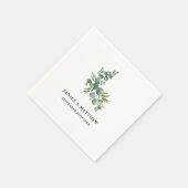 サージ・ユーカリの森の結婚式 スタンダードカクテルナプキン (角)