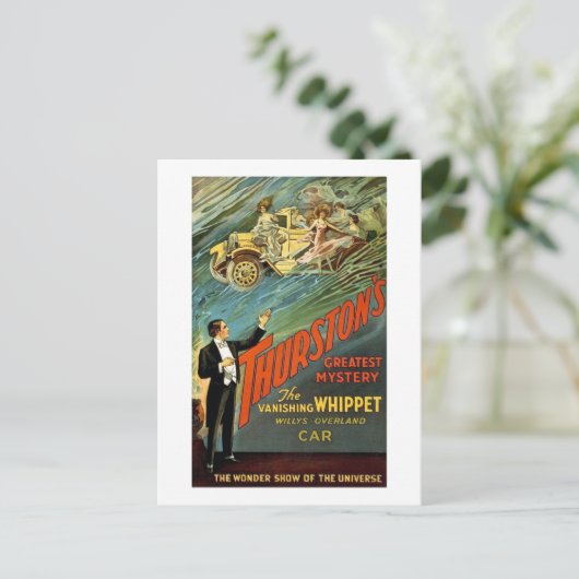 サーストンズ素晴らしミステリーヴィンテージ広告 ポストカード (スタンド正面)
