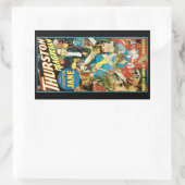 サーストンマジシャン&ジェーン～ヴィンテージ魔法法 長方形シール (バッグ)