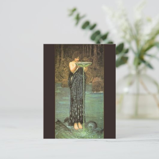 サーチェインディオサ1892年ジョン·ウィリアム·ウォーターハウス著 ポストカード (スタンド正面)