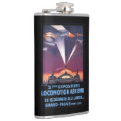 サーチライトポスター上の平らな飛行 フラスク (右)