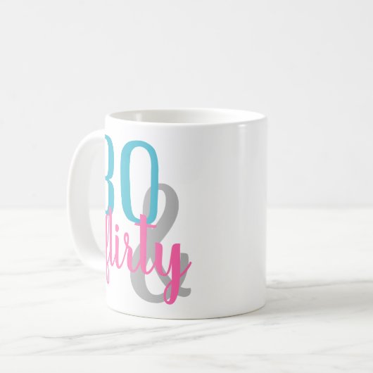 サーティアン気のあるそぶりをしたド誕生日マグ コーヒーマグカップ (正面左)