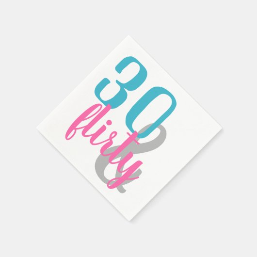 サーティアン気のあるそぶりをした誕生日紙ナプキンス スタンダードカクテルナプキン (角)