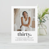 サーティハートスクエアフォト誕生日 招待状 (スタンド正面)