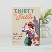 サーティフィエスタレトロカントリーウェスタン30歳の誕生日 招待状 (スタンド正面)