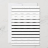 サーティーブラックアンドホワイト誕生日招待状 案内状 (裏面)