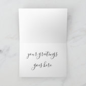 サーティー&ドール金ゴールドグリッタースクリプト誕生日カード カード (内部)