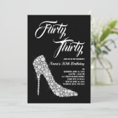 サーティ気のあるそぶりをした誕生日招待状 招待状 (スタンド正面)