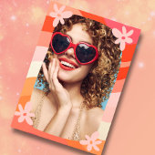 サーティ・フリーティ・スライヴィング・レトロ・フォト 招待状