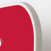 サーディネス – さくらんぼレッドハワイアン ピックルボールラケット (左詳細)