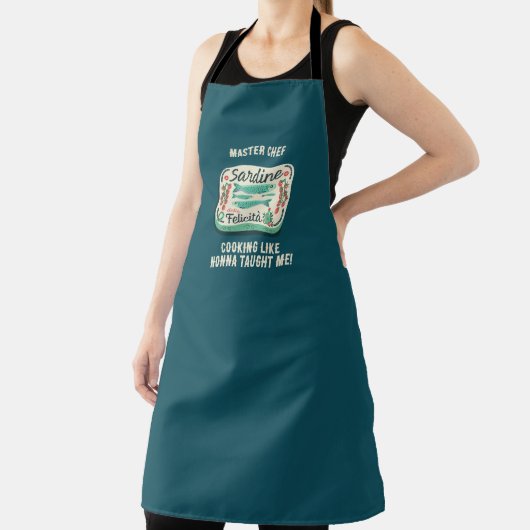 サーディンお洒落ノナのレシピマスターシェフ エプロン (インサイチュ)