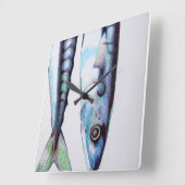 サーディンの時計 スクエア壁時計 (傾斜)