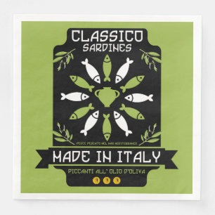 サーディンイタリアンアートプリントキッチンギフト