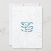 サーディン魚釣りバチュラーパーティヴィンテージ 航海の 招待状 (裏面)