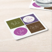 サーディ スクエアペーパーコースター (アングル)