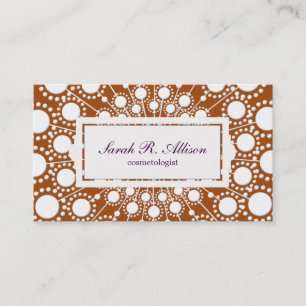 サートサークルパターン美しいサロン 名刺