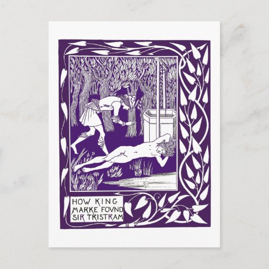 サートリストラムバイオーブリービーズリーイラストレーション ポストカード (正面)