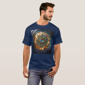 サードアイのレトロなポートホール窓 Tシャツ (正面フル)