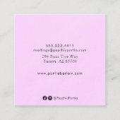 サードアイアンドハンズサイキックミディアムスクエアビジネス スクエア名刺 (裏面)