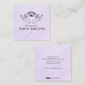 サードアイアンドハンズサイキックミディアムスクエアビジネス スクエア名刺 (正面/裏面)