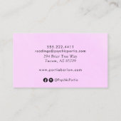 サードアイアンドハンズスピリチュアル神秘的ビジネスカード 名刺 (裏面)