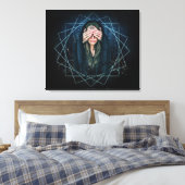 サードアイウィッチで包んだキャンバス キャンバスプリント (インサイチュ (寝室))