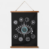 サードアイチャクラぶら下がったのタペストリー 吊り下げ型タペストリー (正面)