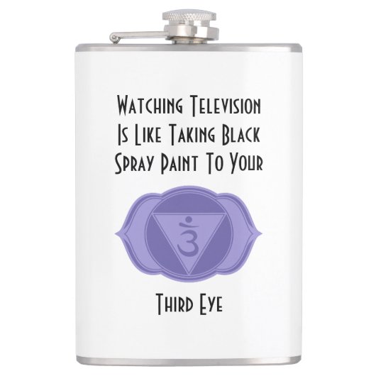 サードアイチャクラ引用文 フラスク (正面)