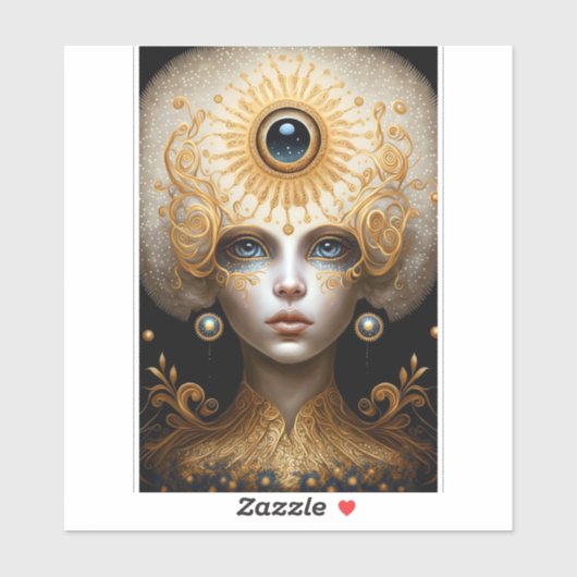 サードアイ女神ファンタジーアート シール (シート)