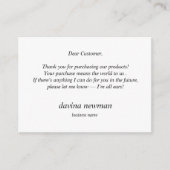 サードアイ金ゴールドムーンカスタマー感謝Boho エンクロージャーカード (正面)